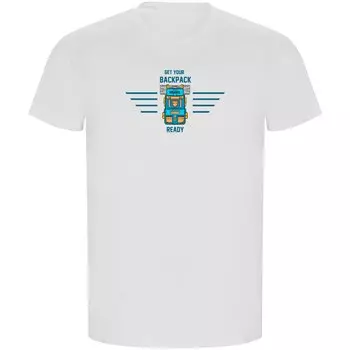 Футболка с коротким рукавом Kruskis Backpack Ready ECO, белый