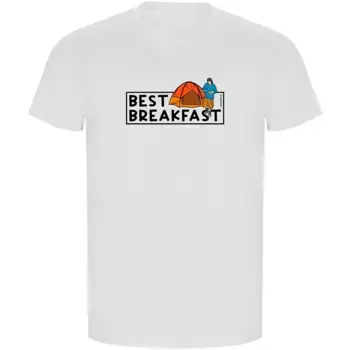 Футболка с коротким рукавом Kruskis Best Breakfast ECO, белый