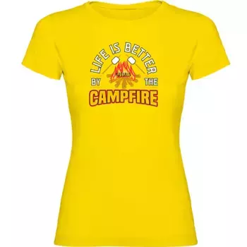 Футболка с коротким рукавом Kruskis Better By The Campfire, желтый