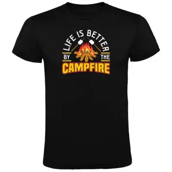 Футболка с коротким рукавом Kruskis Better By The Campfire, черный