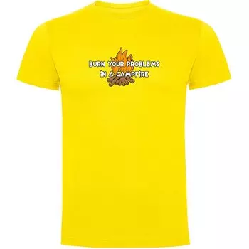 Футболка с коротким рукавом Kruskis Burn Your Problems, желтый