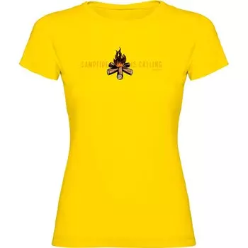 Футболка с коротким рукавом Kruskis Campfire Is Calling, желтый