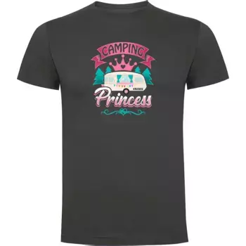 Футболка с коротким рукавом Kruskis Camping Princess, серый