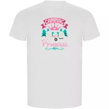 Футболка с коротким рукавом Kruskis Camping Princess ECO, белый