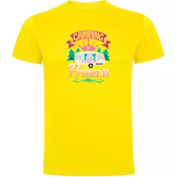 Футболка с коротким рукавом Kruskis Camping Princess, желтый