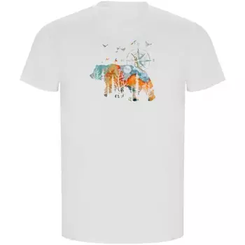 Футболка с коротким рукавом Kruskis Compass Bear ECO, белый