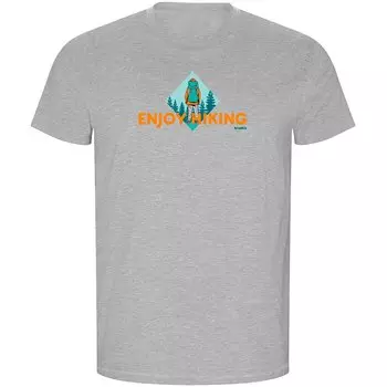 Футболка с коротким рукавом Kruskis Enjoy Hiking Eco, серый