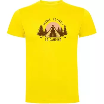 Футболка с коротким рукавом Kruskis Go Free Go Lively, желтый