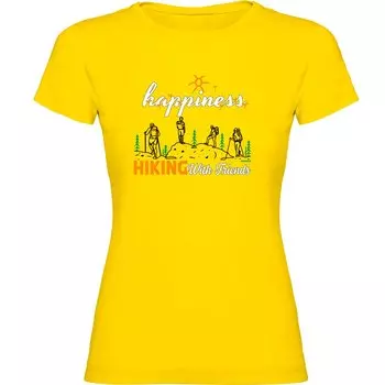 Футболка с коротким рукавом Kruskis Hiking Nature, желтый