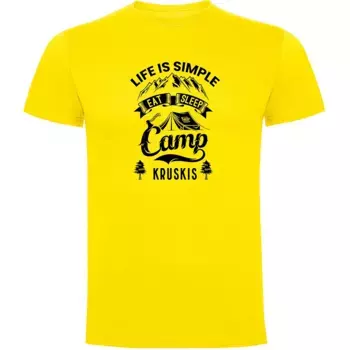 Футболка с коротким рукавом Kruskis Life Is Simple, желтый