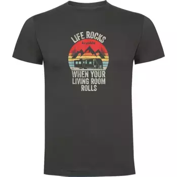Футболка с коротким рукавом Kruskis Life Rocks, серый