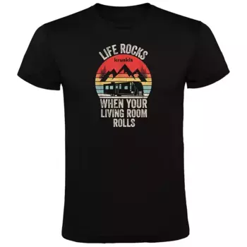 Футболка с коротким рукавом Kruskis Life Rocks, черный