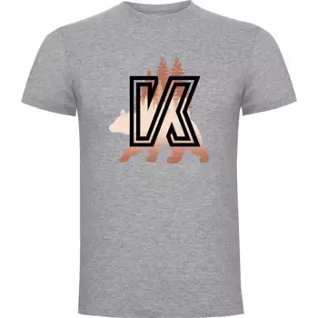 Футболка с коротким рукавом Kruskis Nature, серый