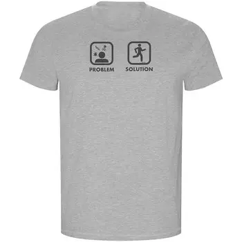 Футболка с коротким рукавом Kruskis Problem Solution Run ECO, серый