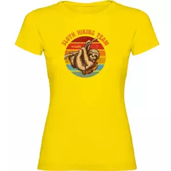 Футболка с коротким рукавом Kruskis Sloth Hiking Team, желтый