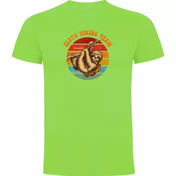 Футболка с коротким рукавом Kruskis Sloth Hiking Team, зеленый