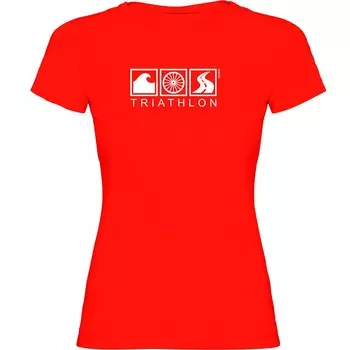 Футболка с коротким рукавом Kruskis Triathlon, красный
