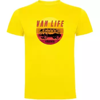 Футболка с коротким рукавом Kruskis Van Life Sunset, желтый