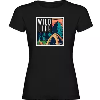 Футболка с коротким рукавом Kruskis Wild Life Frame, черный