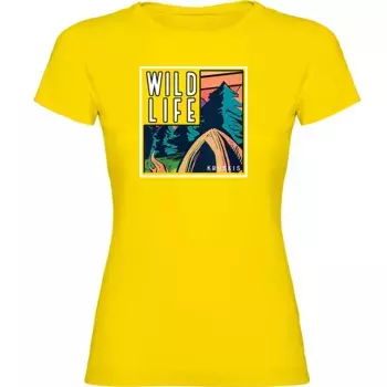 Футболка с коротким рукавом Kruskis Wild Life Frame, желтый