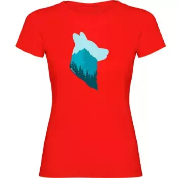 Футболка с коротким рукавом Kruskis Wolf, красный