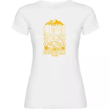 Футболка с коротким рукавом Kruskis Your Home Rolls, белый