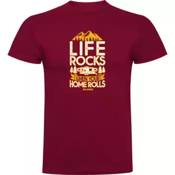 Футболка с коротким рукавом Kruskis Your Home Rolls, красный