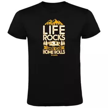 Футболка с коротким рукавом Kruskis Your Home Rolls, черный