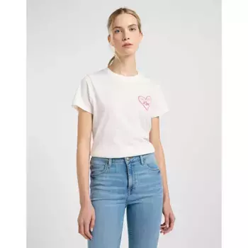 Футболка с коротким рукавом Lee Small Logo, бежевый