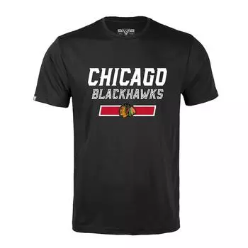 Футболка с коротким рукавом Levelwear Chicago Blackhawks, черный