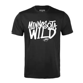 Футболка с коротким рукавом Levelwear Minnesota Wild, черный