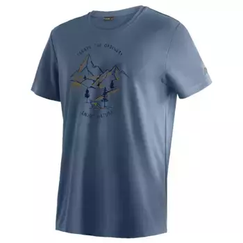 Футболка с коротким рукавом Maier Sports Dieter Print, синий