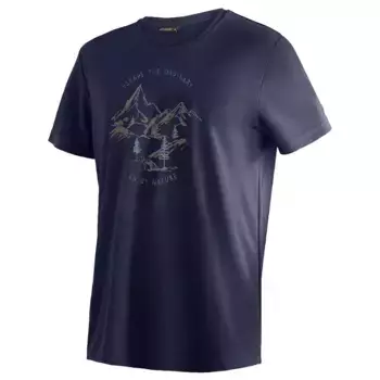 Футболка с коротким рукавом Maier Sports Dieter Print, синий
