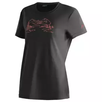 Футболка с коротким рукавом Maier Sports Wilma Print, черный
