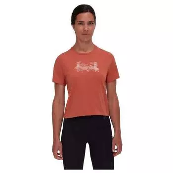 Футболка с коротким рукавом Mammut Massone Cropped Rocks, оранжевый