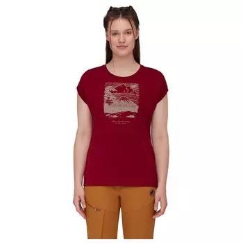 Футболка с коротким рукавом Mammut Mountain Fujiyama, красный