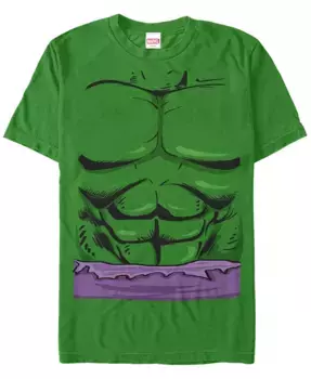 Футболка с коротким рукавом Marvel "Hulk Chest Costume" для мужчин Fifth Sun, зеленый
