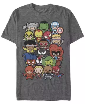 Футболка с коротким рукавом Marvel Men's Comic Collection Kawaii Marvel Men's Dogpile Fifth Sun, серый