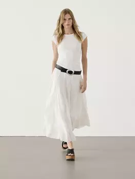 Футболка с коротким рукавом Massimo Dutti, бежевый