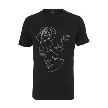Футболка с коротким рукавом Mister Tee One Line Rose, черный