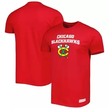 Футболка с коротким рукавом Mitchell & Ness Chicago Blackhawks, красный