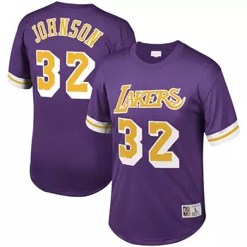 Футболка с коротким рукавом Mitchell & Ness Los Angeles Lakers, фиолетовый