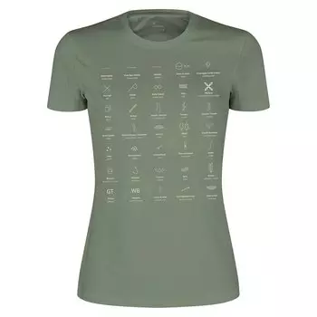 Футболка с коротким рукавом Montura Topographic, зеленый