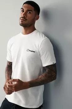 Футболка с коротким рукавом Mountain art, 100% хлопок Berghaus, белый