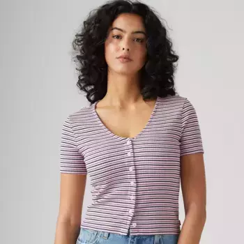 Футболка с коротким рукавом Muse Levi's, цвет Pontoon Stripe Fragrant Lilac - Purple