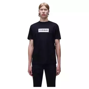 Футболка с коротким рукавом Napapijri Box Logo, черный