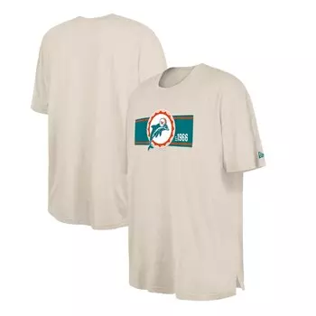 Футболка с коротким рукавом New Era Miami Dolphins, кремовый