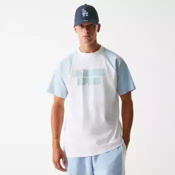 Футболка с коротким рукавом New Era MLB Raglan LA Dodgers Oversize, белый