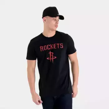 Футболка с коротким рукавом New Era NBA Regular Houston Rockets, черный