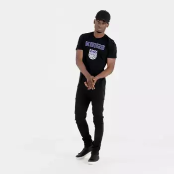 Футболка с коротким рукавом New Era NBA Regular Sacramento Kings, черный